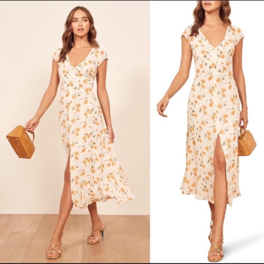 Reformation Wellfleet Dress 6 Tansy Small